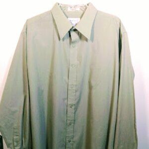 Rafael long sleeve cotton blend Light Green button down shirt - Size XL